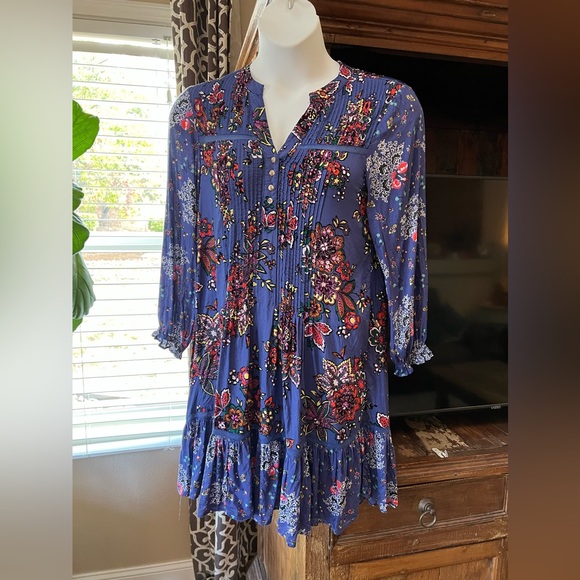Anthropologie Diana Pintucked Dress Women’s XS Oversized Could also fit Small! - Picture 2 of 10